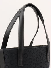 C Macadam图案手提包 黑色