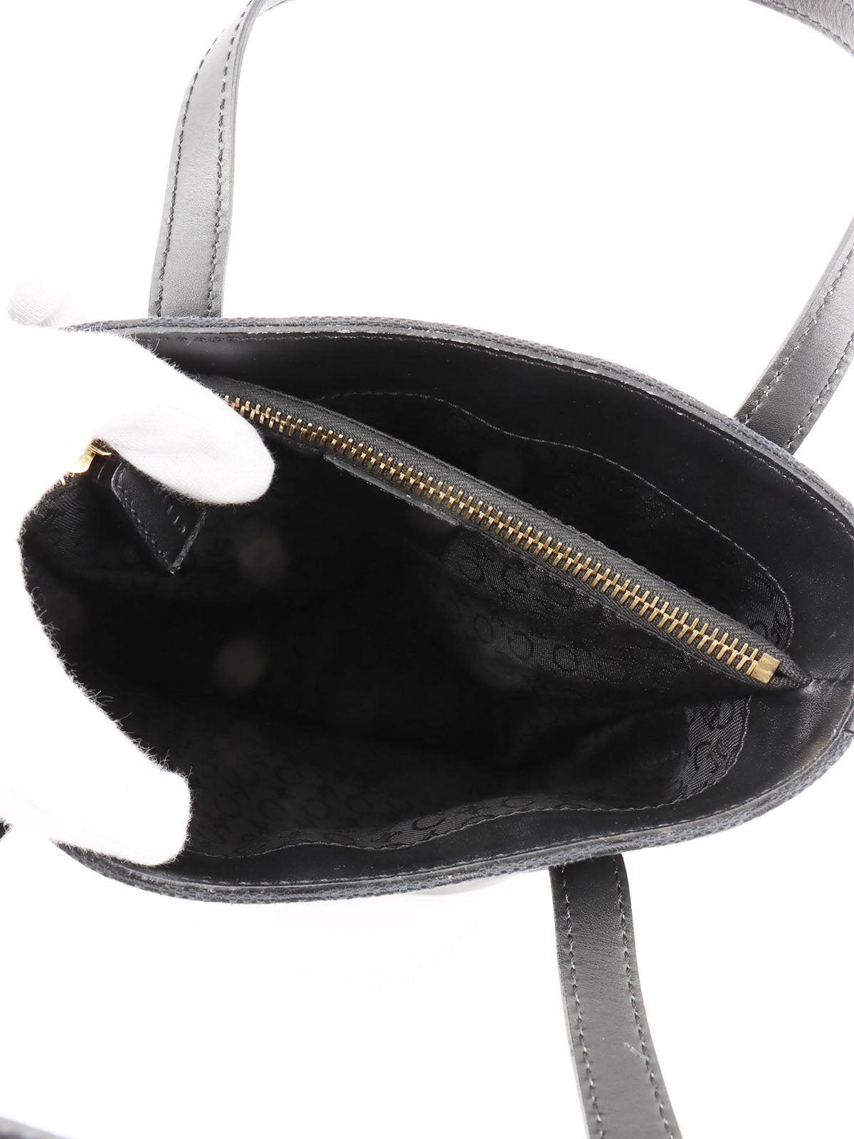 C Macadam图案手提包 黑色