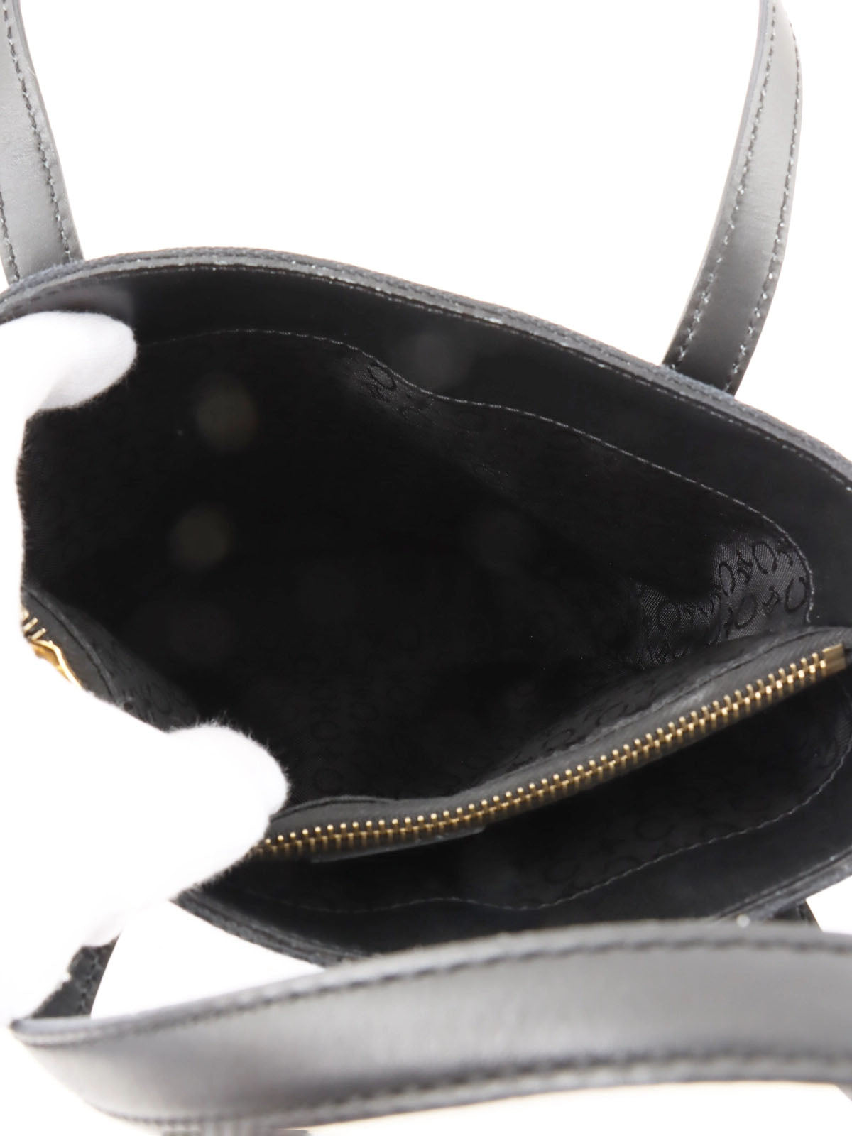 C Macadam图案手提包 黑色