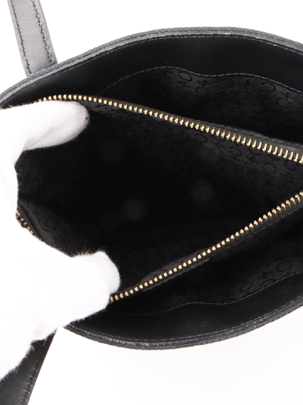 C Macadam图案手提包 黑色