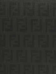 FF Zucchino Pattern Mini Boston Bag in Black