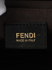 FF Zucchino Pattern Mini Boston Bag in Black