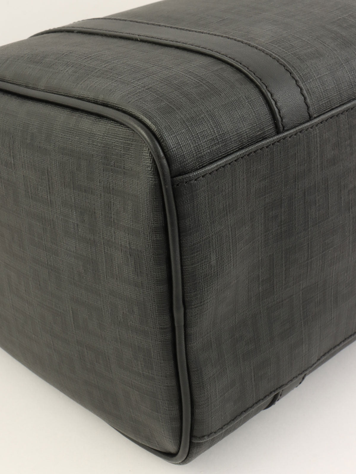 FF Zucchino Pattern Mini Boston Bag in Black