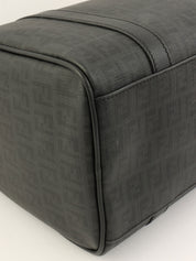 FF Zucchino Pattern Mini Boston Bag in Black