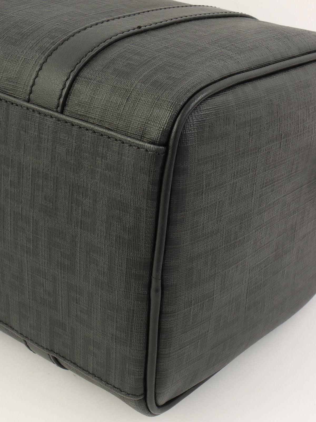 FF Zucchino Pattern Mini Boston Bag in Black