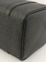 FF Zucchino Pattern Mini Boston Bag in Black