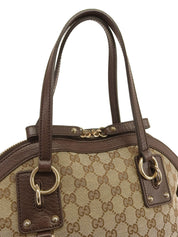 Canvas GG Pattern 2-Way Bag, Beige