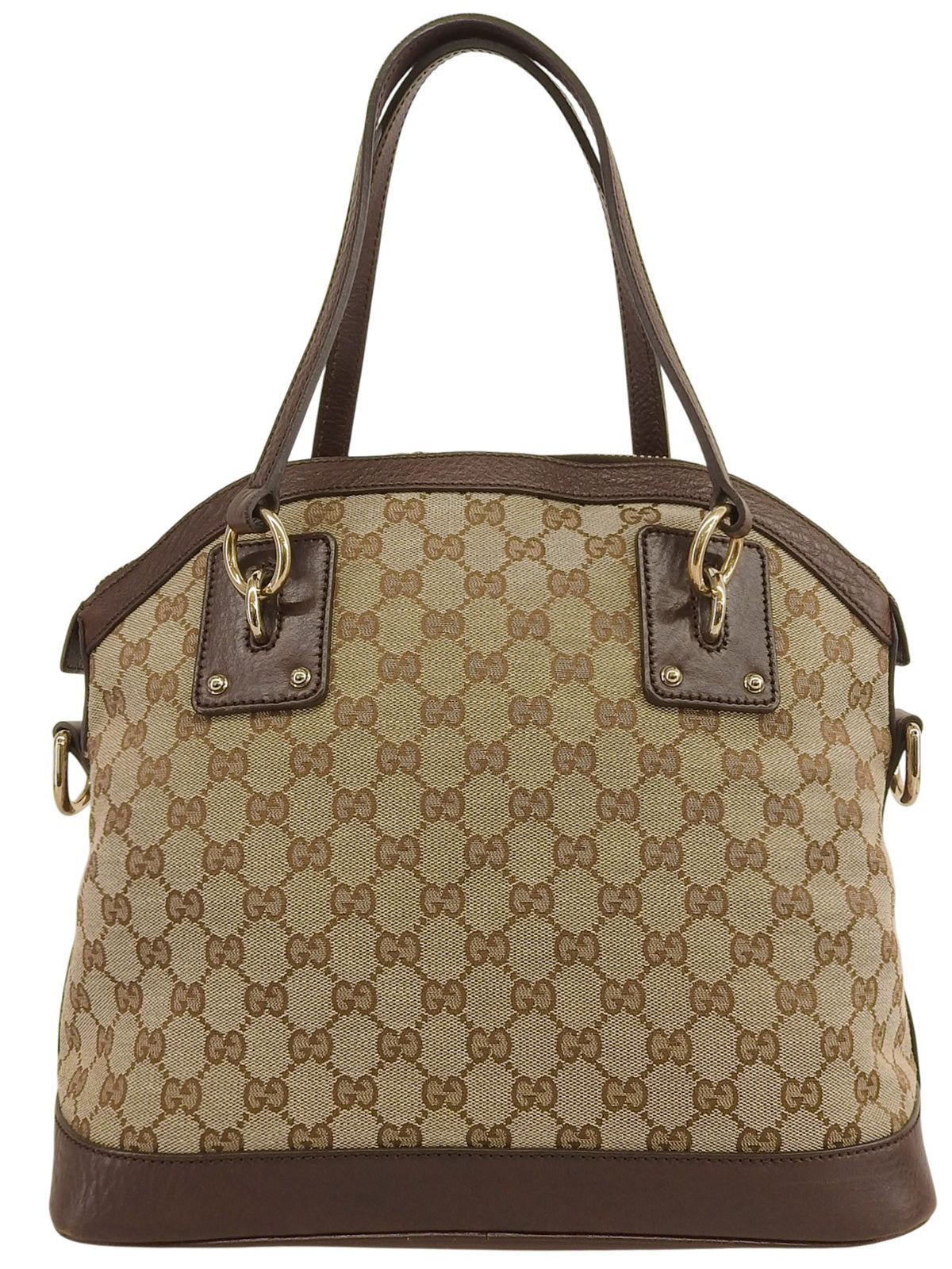 帆布 GG 图案两用包，米色