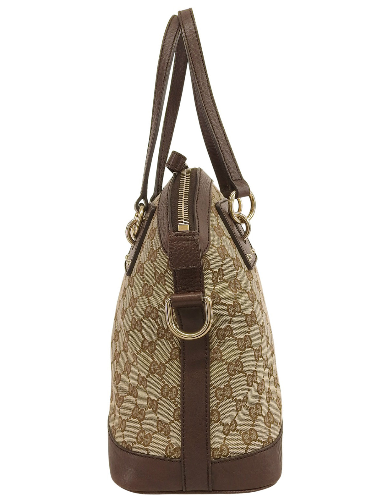Canvas GG Pattern 2-Way Bag, Beige