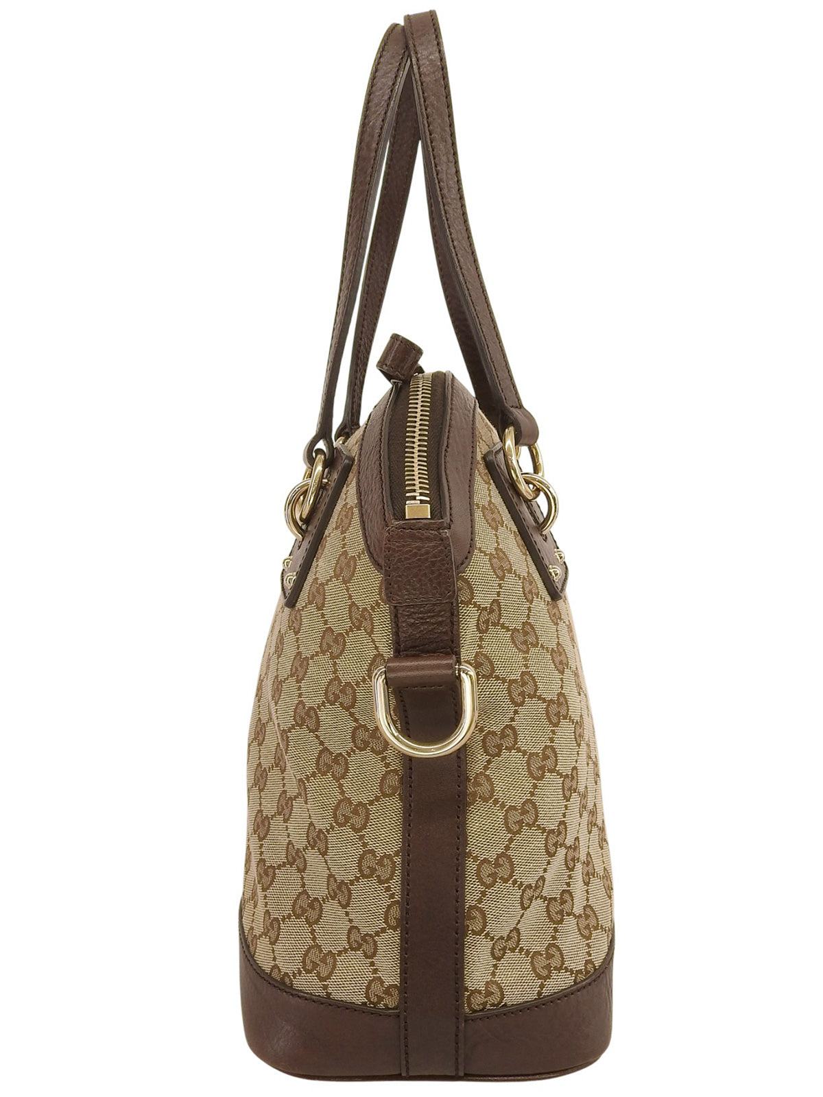 Canvas GG Pattern 2-Way Bag, Beige