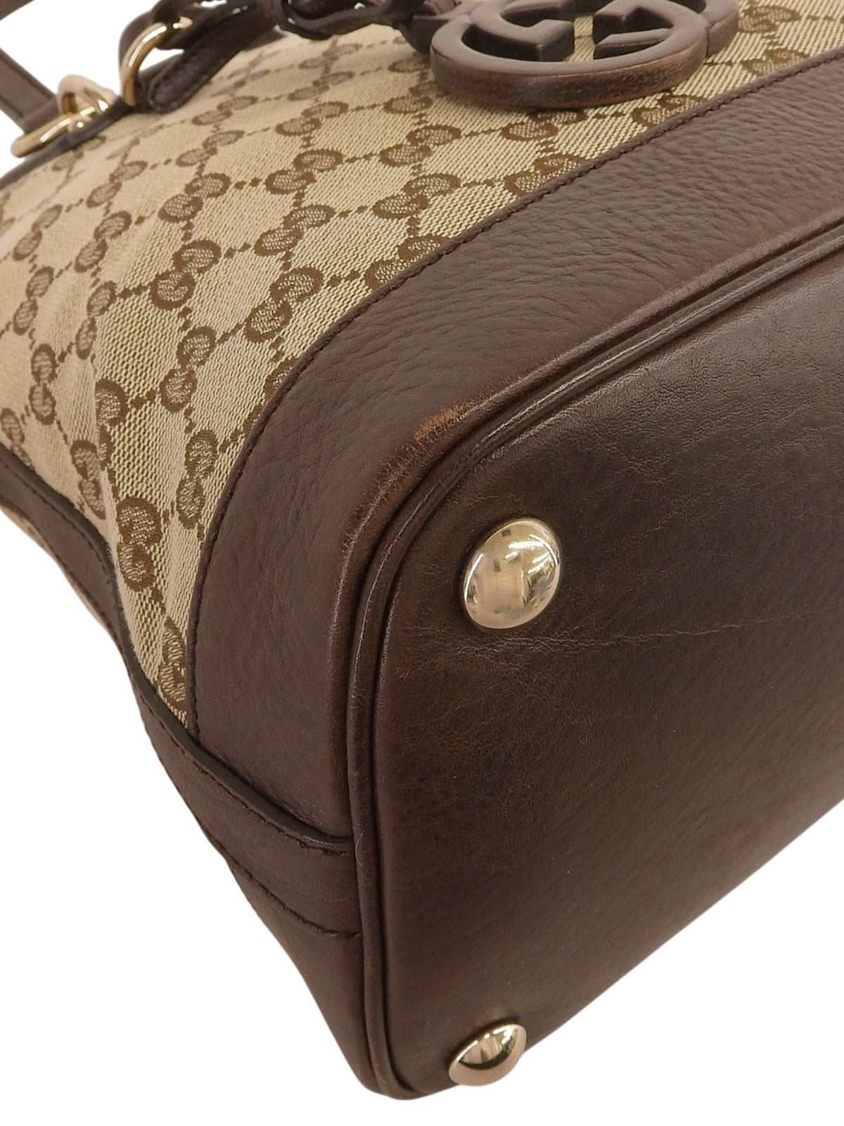 キャンバスGGパターン2wayバッグ ベージュ