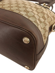 キャンバスGGパターン2wayバッグ ベージュ