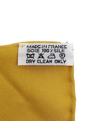 カレ90 Gaucho Par Hermes Paris ベージュ/オレンジ