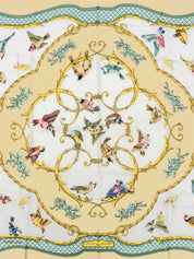 Carré 90 La Cle des Champs Beige/White