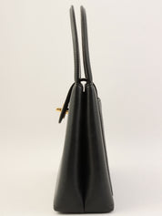 1998 CC Turnlock Handbag Black