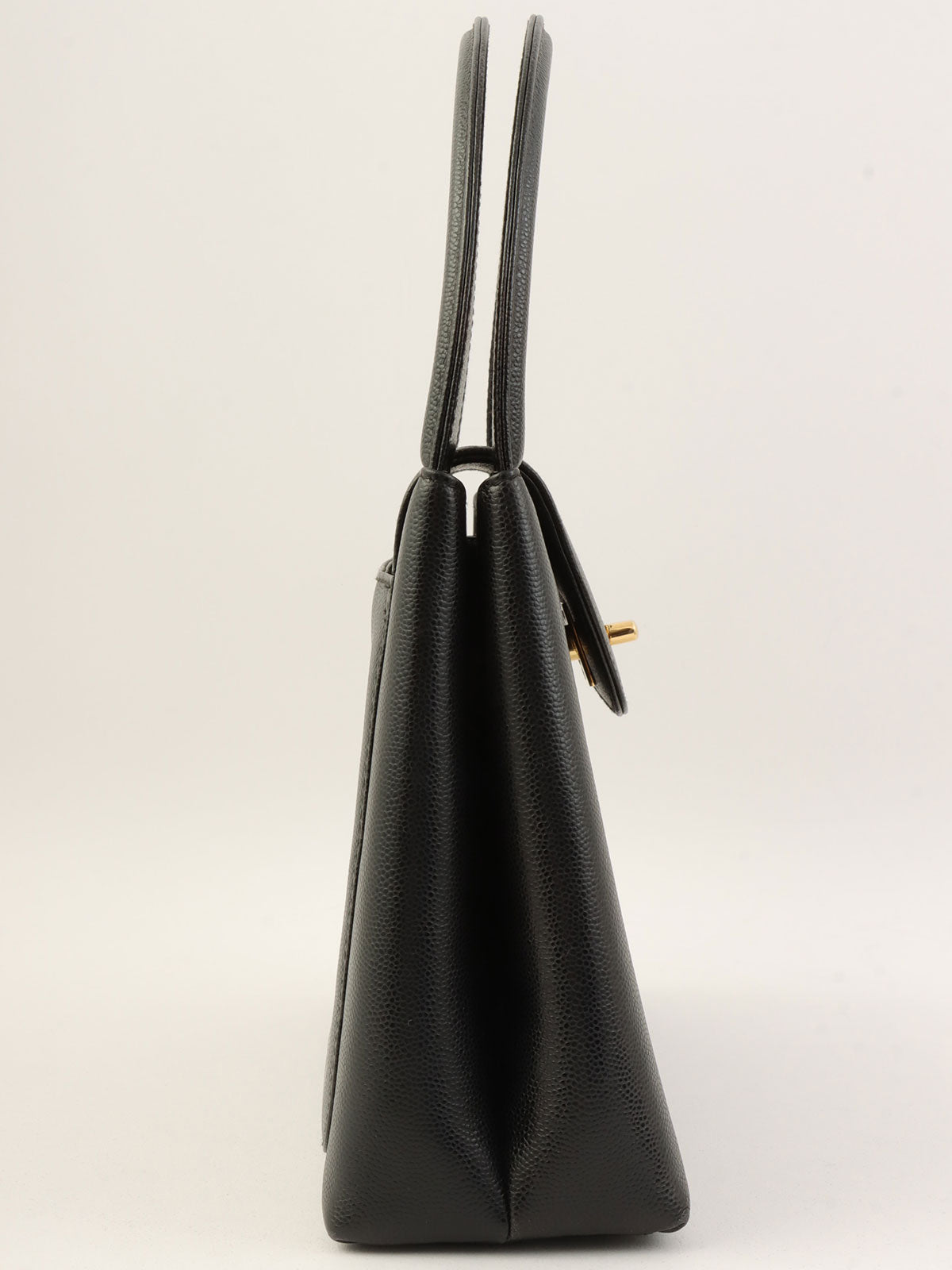 1998 CC Turnlock Handbag Black