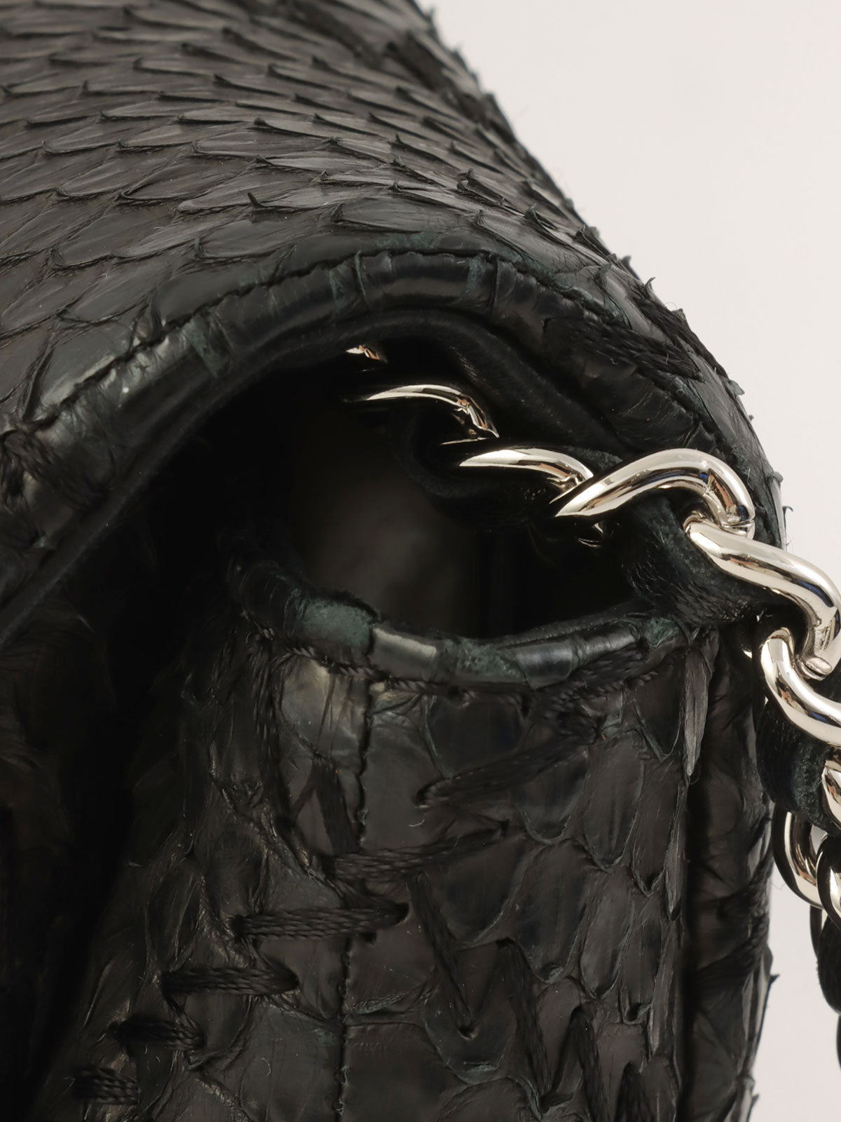 2011 Ultra Stitch Chain Shoulder Bag, Black