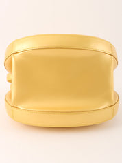 ラウンドアナグラムエンボス2wayバッグ ゴールド