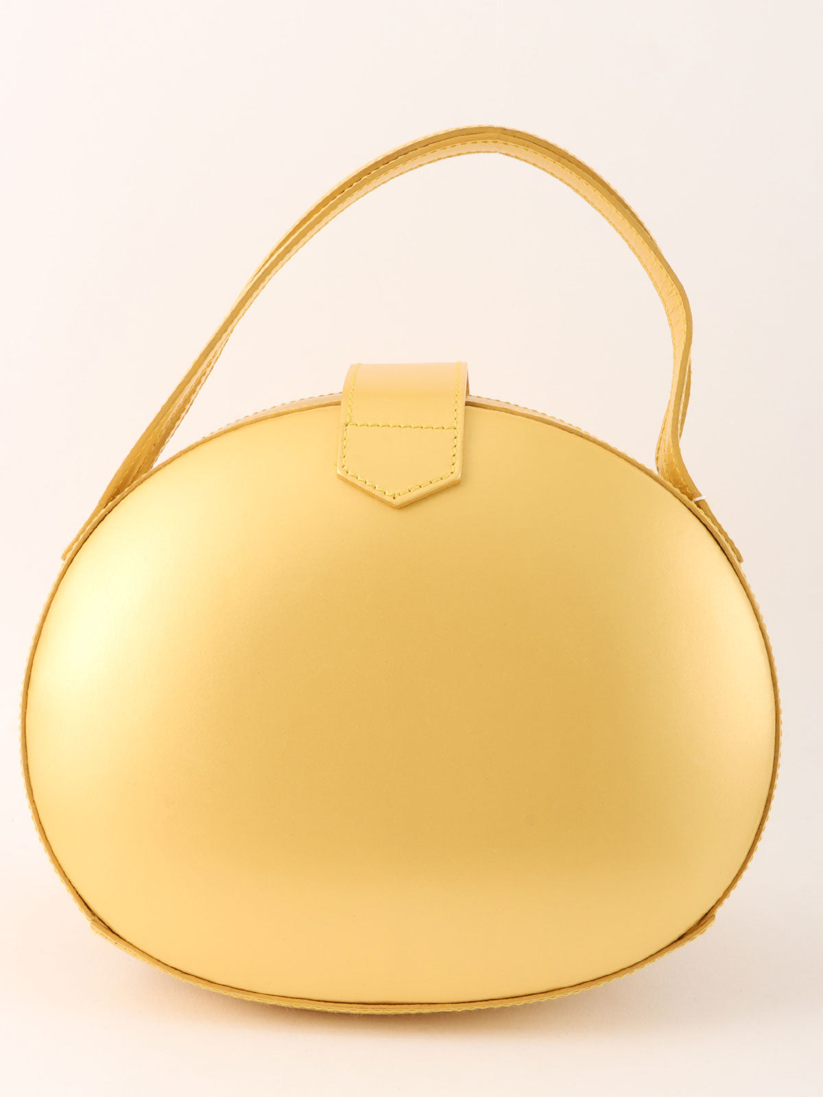 ラウンドアナグラムエンボス2wayバッグ ゴールド