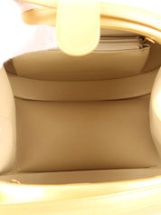 Round Anagram Embossed 2-Way Bag, Gold