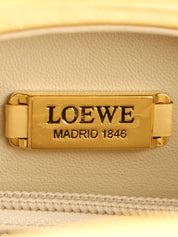 Round Anagram Embossed 2-Way Bag, Gold