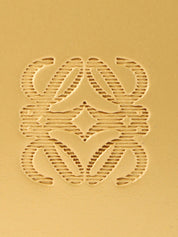 Round Anagram Embossed 2-Way Bag, Gold