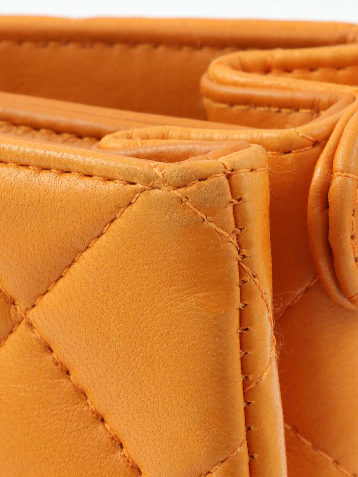 1997 CC Turnlock Handbag Mini Mandarin Orange