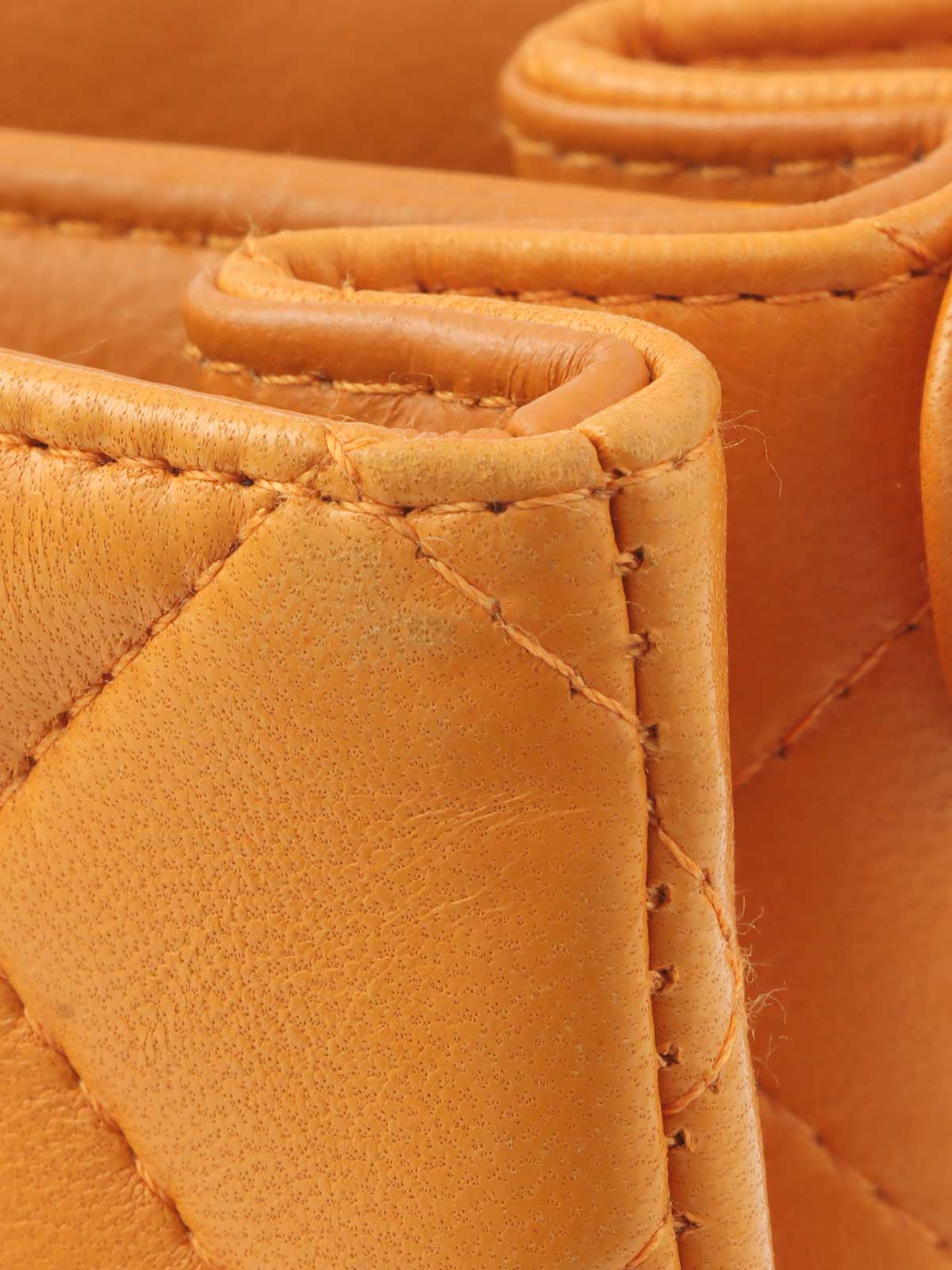 1997 CC Turnlock Handbag Mini Mandarin Orange