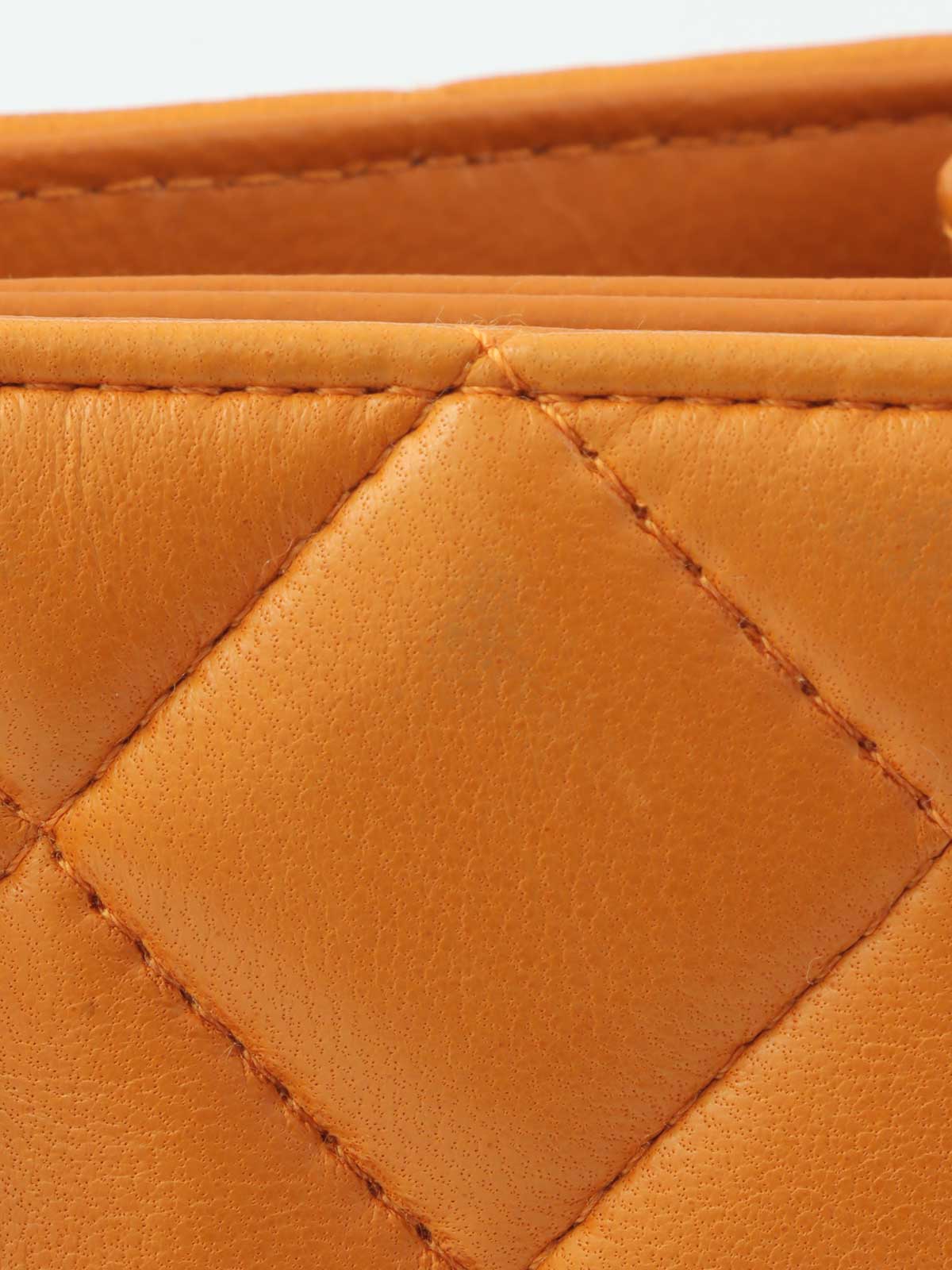 1997 CC Turnlock Handbag Mini Mandarin Orange