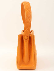 1997 CC Turnlock Handbag Mini Mandarin Orange