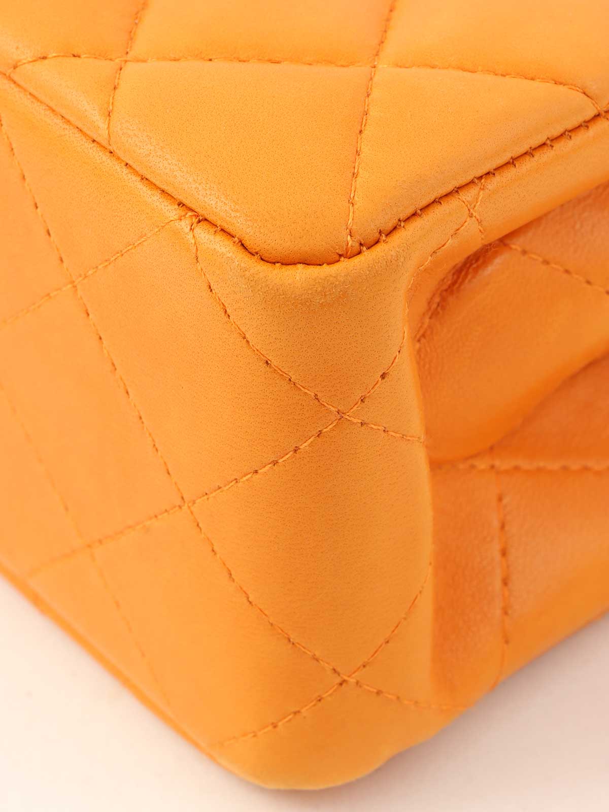 1997 CC Turnlock Handbag Mini Mandarin Orange