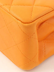 1997 CC Turnlock Handbag Mini Mandarin Orange