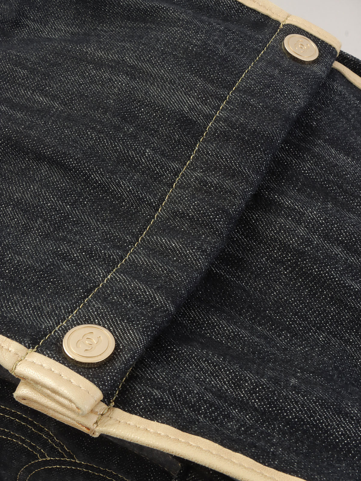 2005年頃製 スパークリングデニムCCマークステッチトートバッグ インディゴ