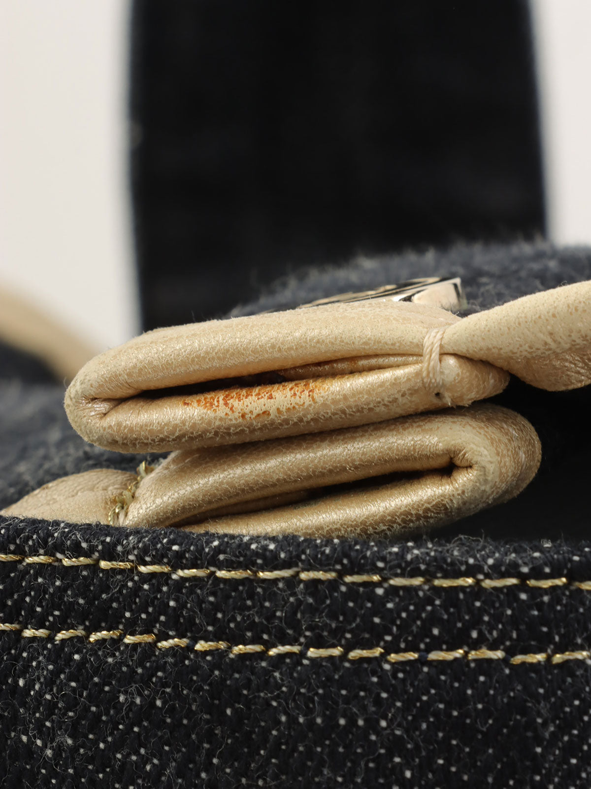 2005年頃製 スパークリングデニムCCマークステッチトートバッグ インディゴ