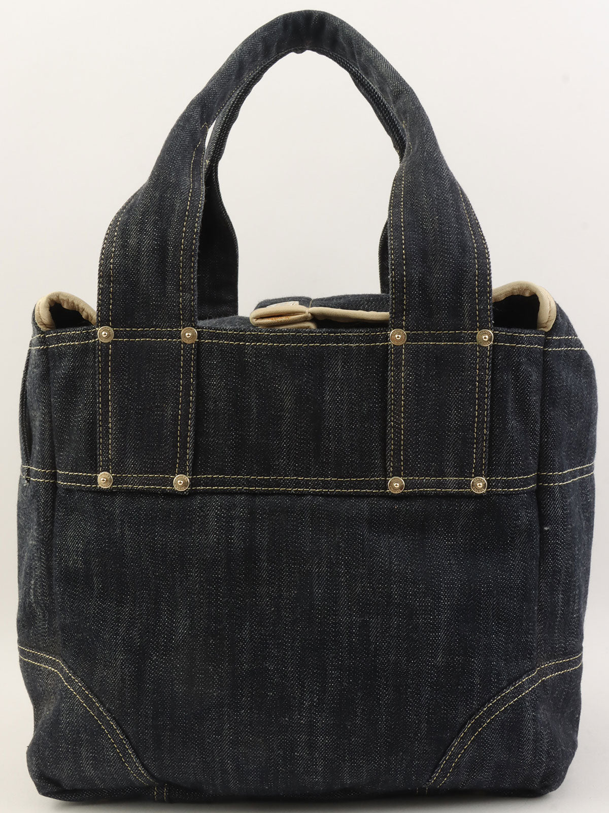 2005年頃製 スパークリングデニムCCマークステッチトートバッグ インディゴ