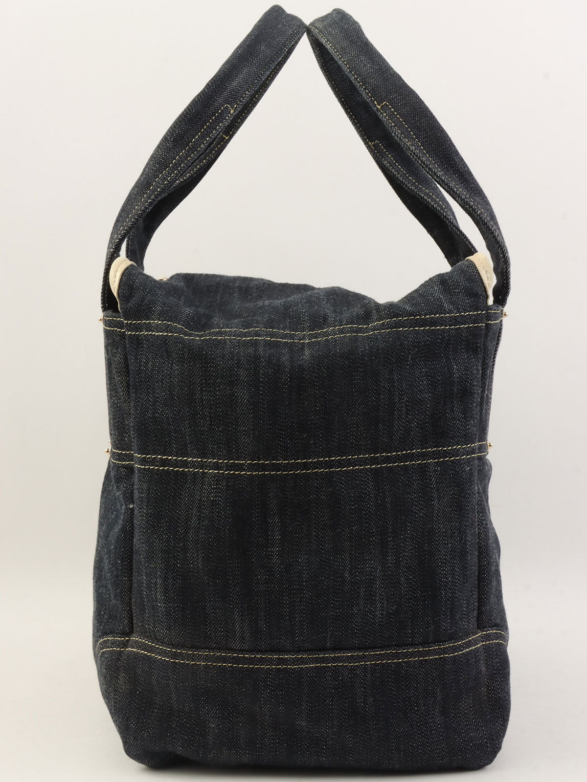 2005年頃製 スパークリングデニムCCマークステッチトートバッグ インディゴ