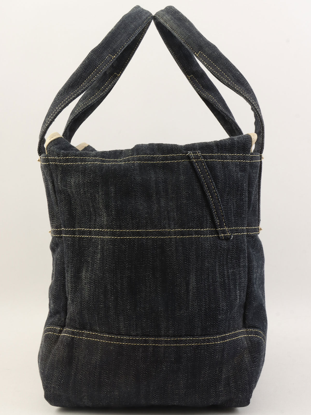 2005年頃製 スパークリングデニムCCマークステッチトートバッグ インディゴ