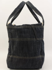 2005年頃製 スパークリングデニムCCマークステッチトートバッグ インディゴ