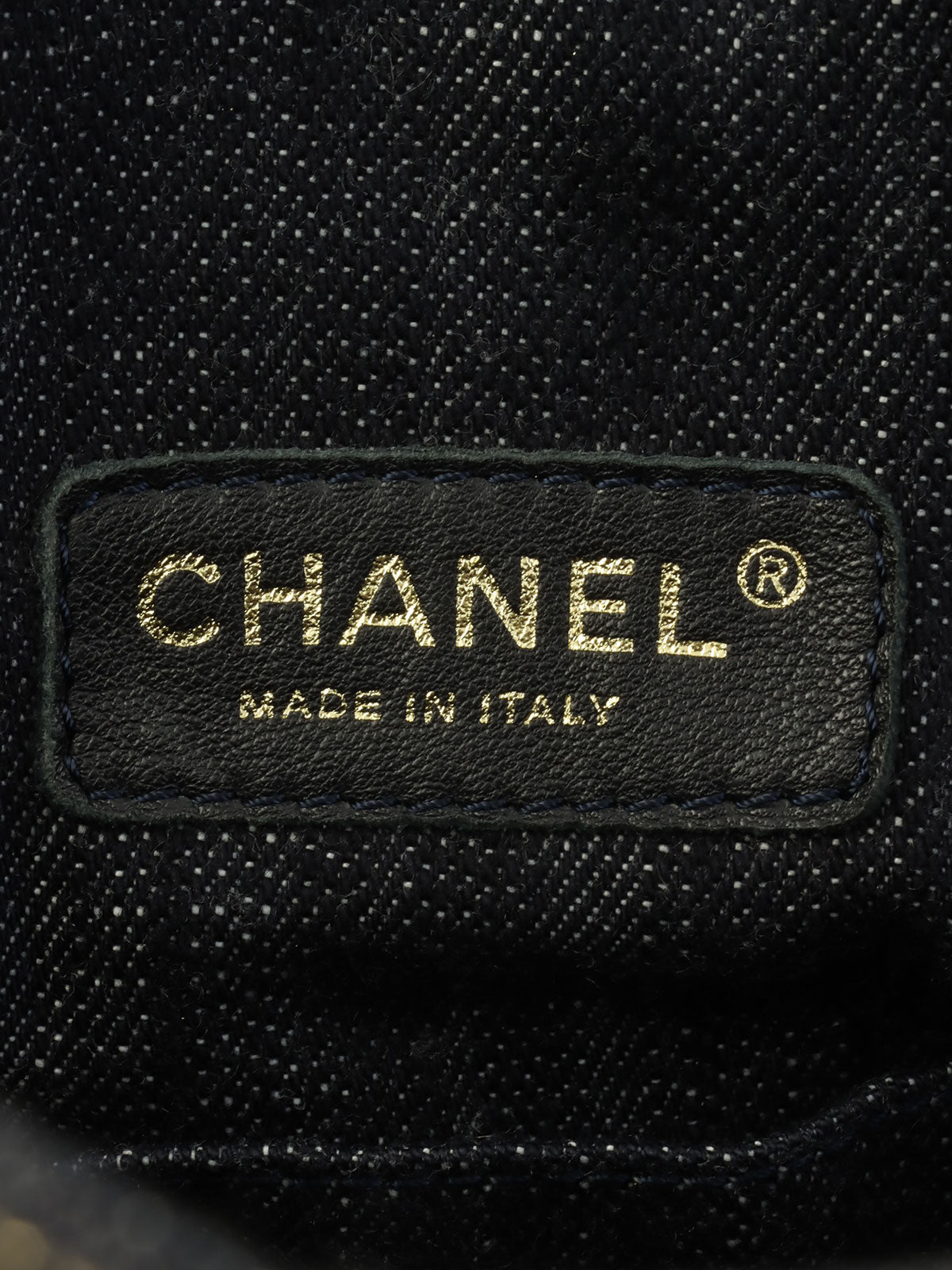 2005年頃製 スパークリングデニムCCマークステッチトートバッグ インディゴ