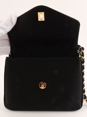 Circa 2000 Satin CC Turnlock Chain Bag Mini Black