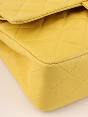 1998年頃製 クラシックフラップチェーンバッグ23cm イエロー