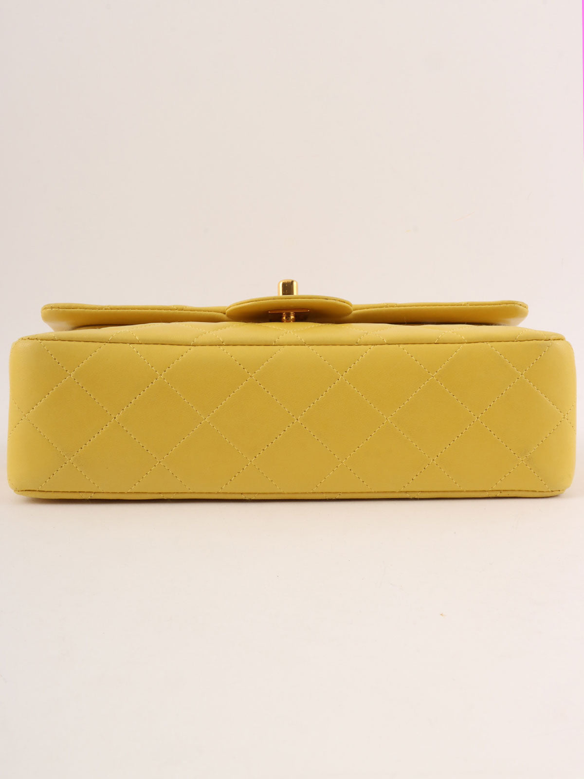 1998 Classic Flap Chain Bag, 23cm, Yellow