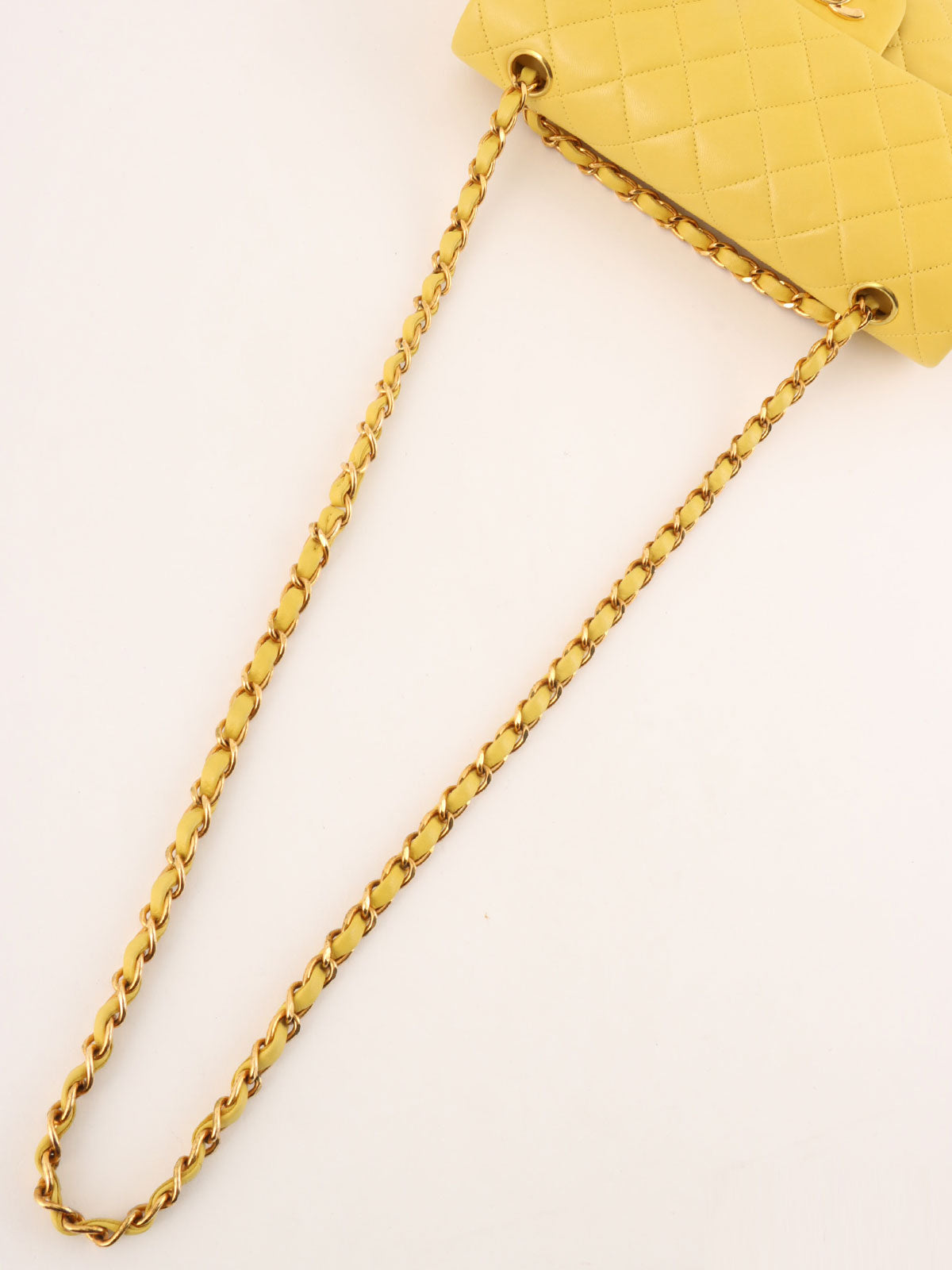 1998 Classic Flap Chain Bag, 23cm, Yellow