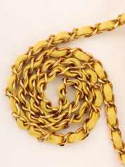 1998 Classic Flap Chain Bag, 23cm, Yellow