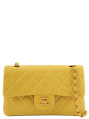 1998 Classic Flap Chain Bag, 23cm, Yellow