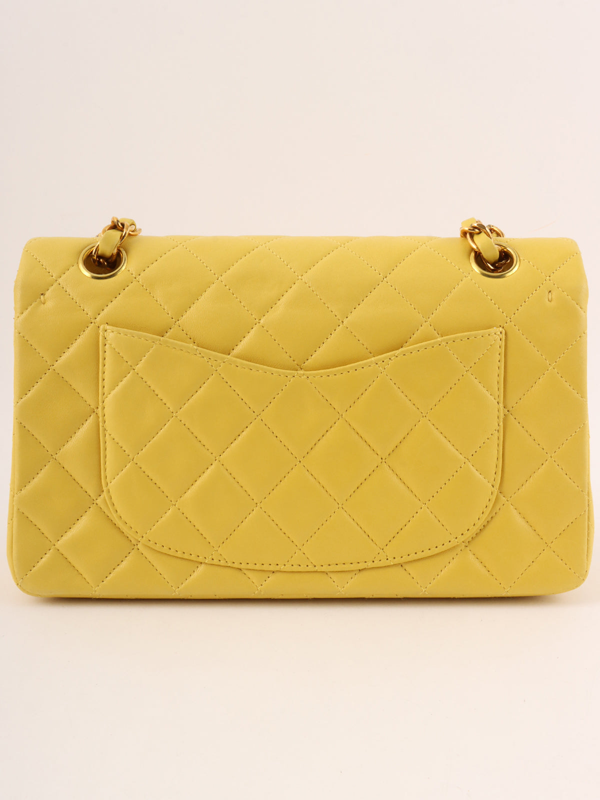 1998 Classic Flap Chain Bag, 23cm, Yellow