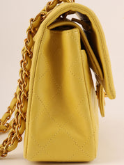 1998 Classic Flap Chain Bag, 23cm, Yellow