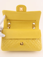 1998 Classic Flap Chain Bag, 23cm, Yellow