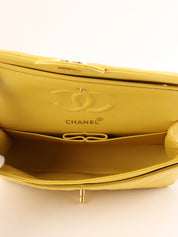 1998年頃製　クラシックフラップチェーンバッグ23cm　イエロー