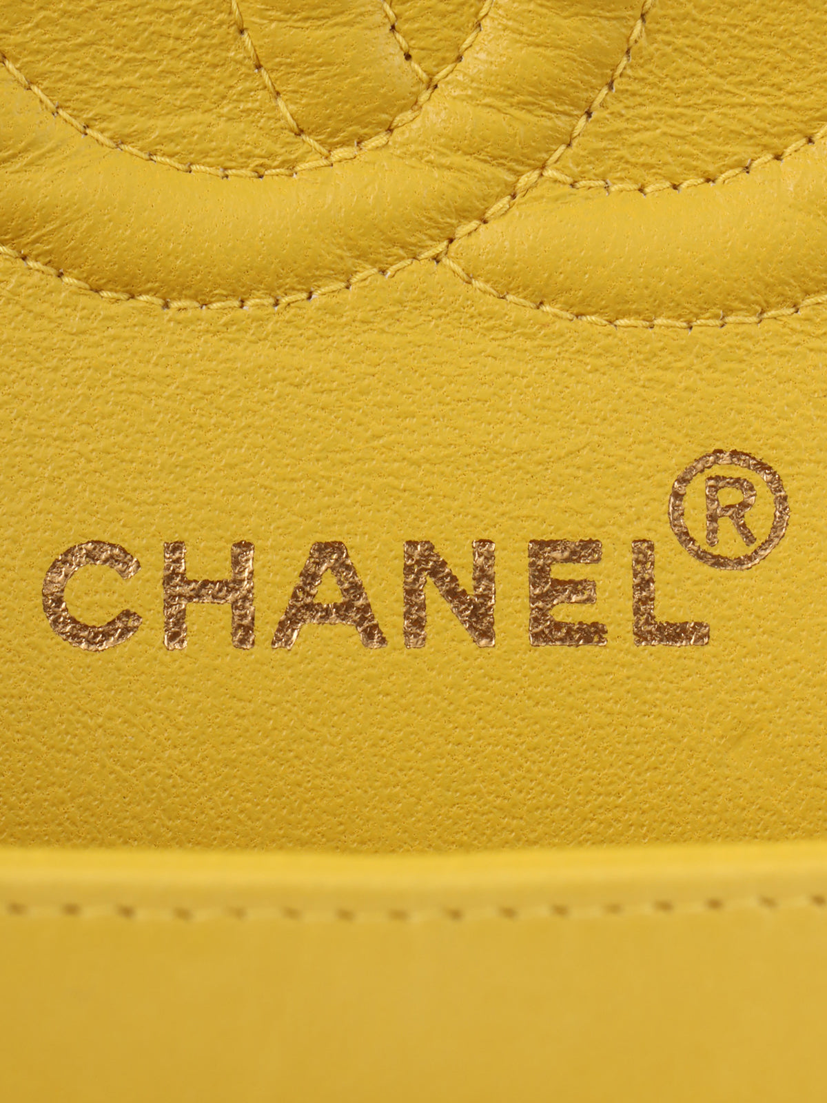1998 Classic Flap Chain Bag, 23cm, Yellow
